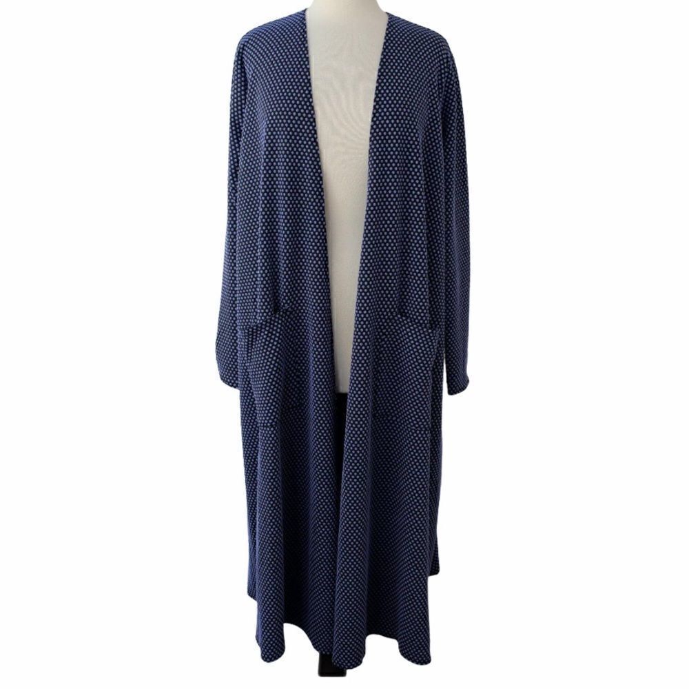 LuLaRoe SARAH Mermaid Dots Cardigan UNICORN Blue